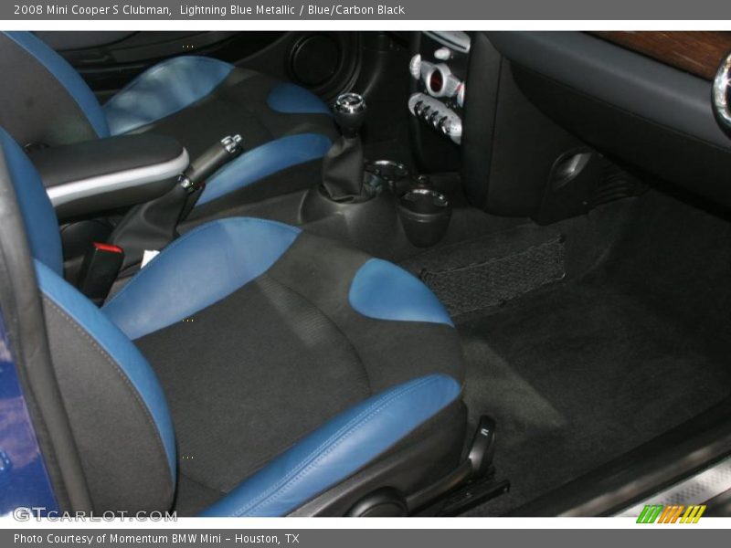Lightning Blue Metallic / Blue/Carbon Black 2008 Mini Cooper S Clubman