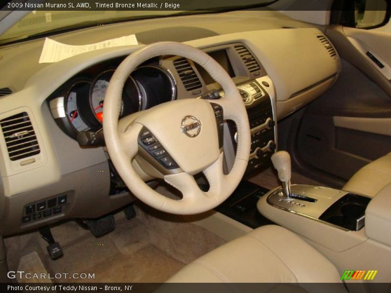 Tinted Bronze Metallic / Beige 2009 Nissan Murano SL AWD