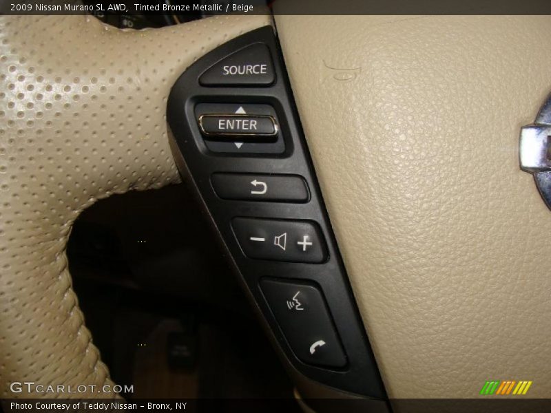 Tinted Bronze Metallic / Beige 2009 Nissan Murano SL AWD