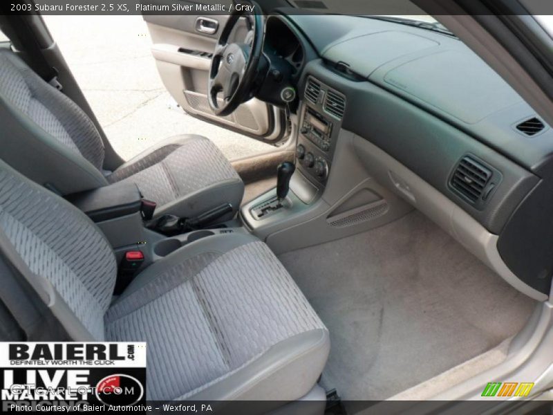 Platinum Silver Metallic / Gray 2003 Subaru Forester 2.5 XS