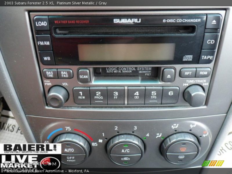 Platinum Silver Metallic / Gray 2003 Subaru Forester 2.5 XS