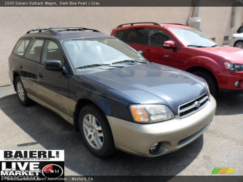 Dark Blue Pearl / Gray 2000 Subaru Outback Wagon