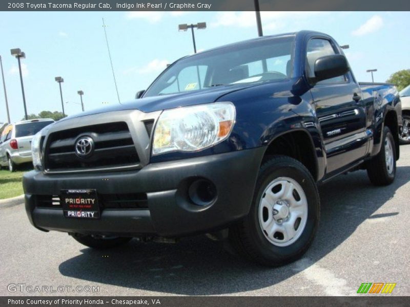 Indigo Ink Pearl / Graphite Gray 2008 Toyota Tacoma Regular Cab