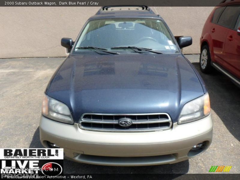 Dark Blue Pearl / Gray 2000 Subaru Outback Wagon