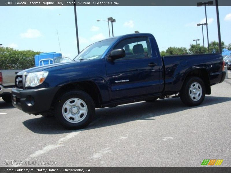 Indigo Ink Pearl / Graphite Gray 2008 Toyota Tacoma Regular Cab