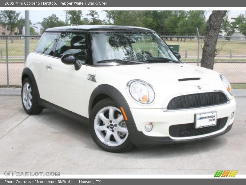 Pepper White / Black/Grey 2009 Mini Cooper S Hardtop