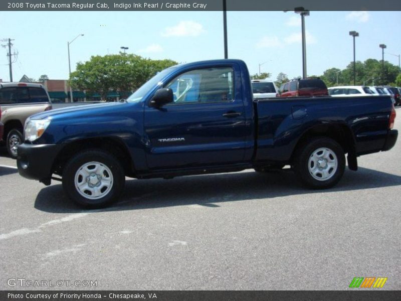 Indigo Ink Pearl / Graphite Gray 2008 Toyota Tacoma Regular Cab