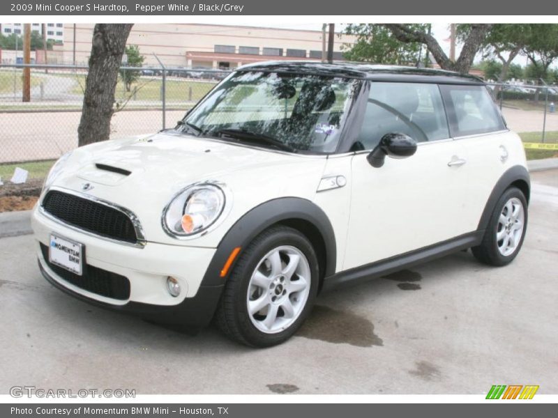 Pepper White / Black/Grey 2009 Mini Cooper S Hardtop