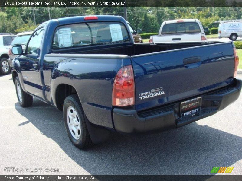 Indigo Ink Pearl / Graphite Gray 2008 Toyota Tacoma Regular Cab