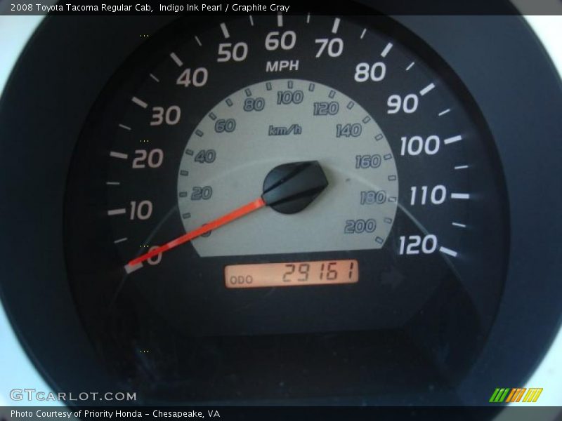 Indigo Ink Pearl / Graphite Gray 2008 Toyota Tacoma Regular Cab