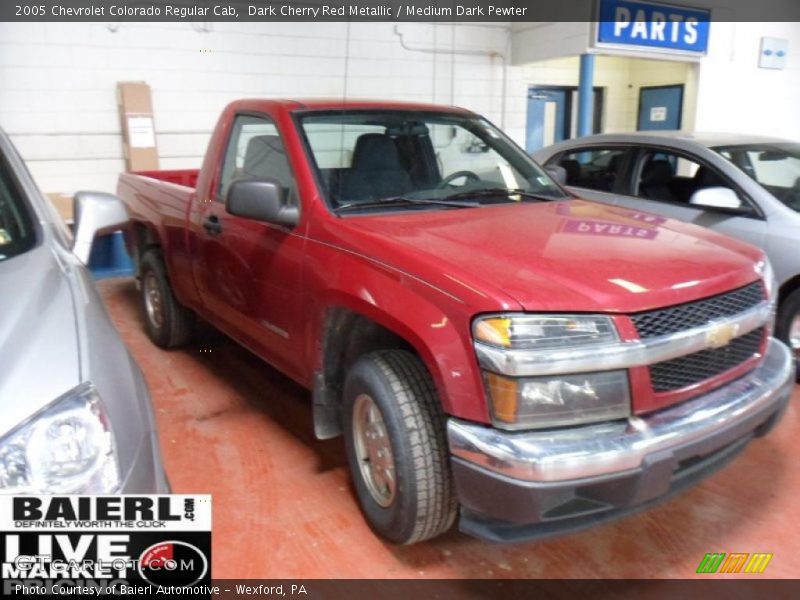 Dark Cherry Red Metallic / Medium Dark Pewter 2005 Chevrolet Colorado Regular Cab