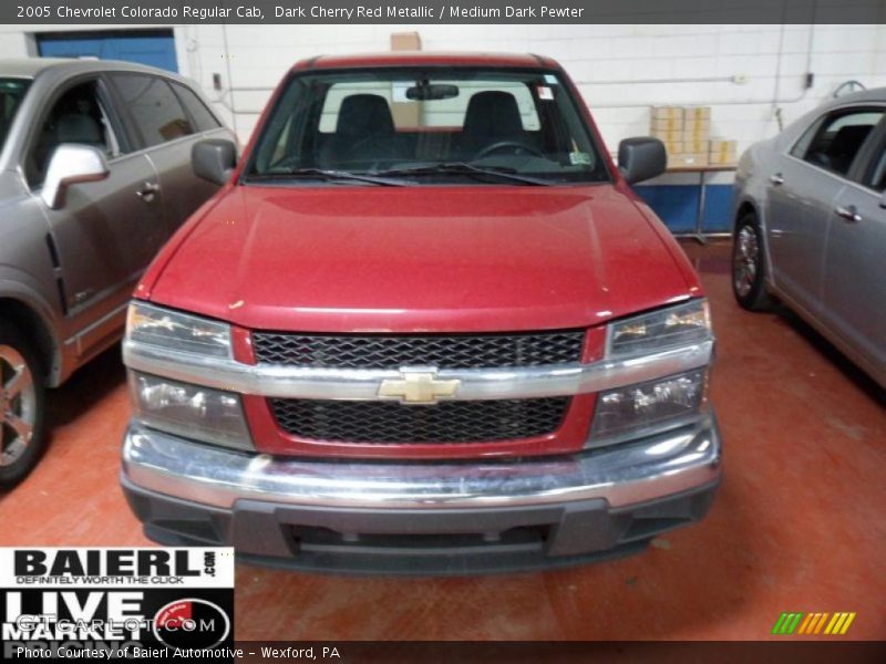 Dark Cherry Red Metallic / Medium Dark Pewter 2005 Chevrolet Colorado Regular Cab