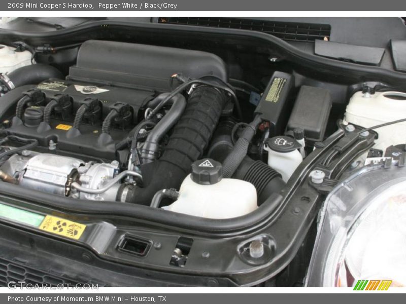 Pepper White / Black/Grey 2009 Mini Cooper S Hardtop