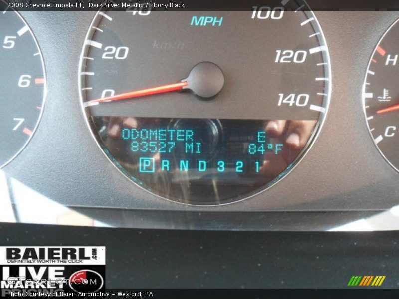Dark Silver Metallic / Ebony Black 2008 Chevrolet Impala LT