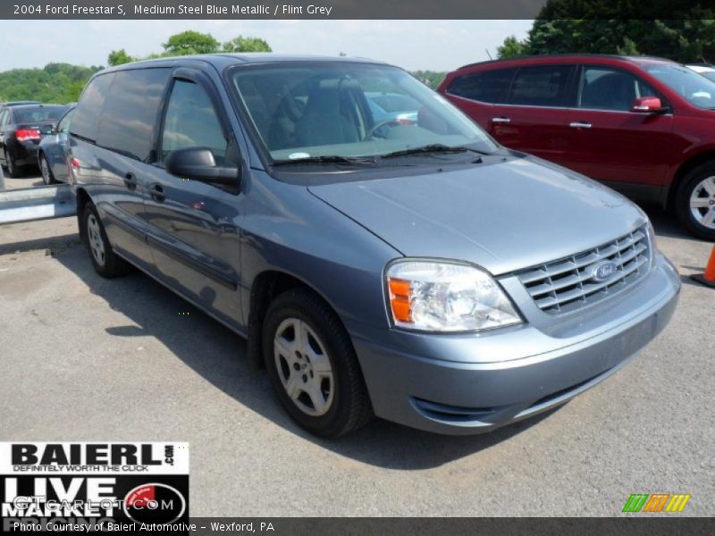 Medium Steel Blue Metallic / Flint Grey 2004 Ford Freestar S