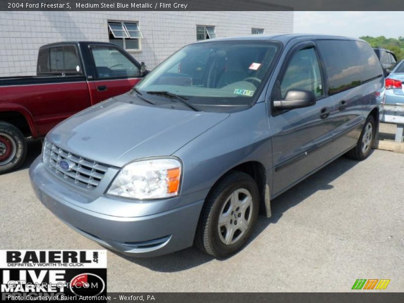 Medium Steel Blue Metallic / Flint Grey 2004 Ford Freestar S