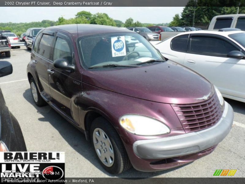 Deep Cranberry Pearlcoat / Gray 2002 Chrysler PT Cruiser