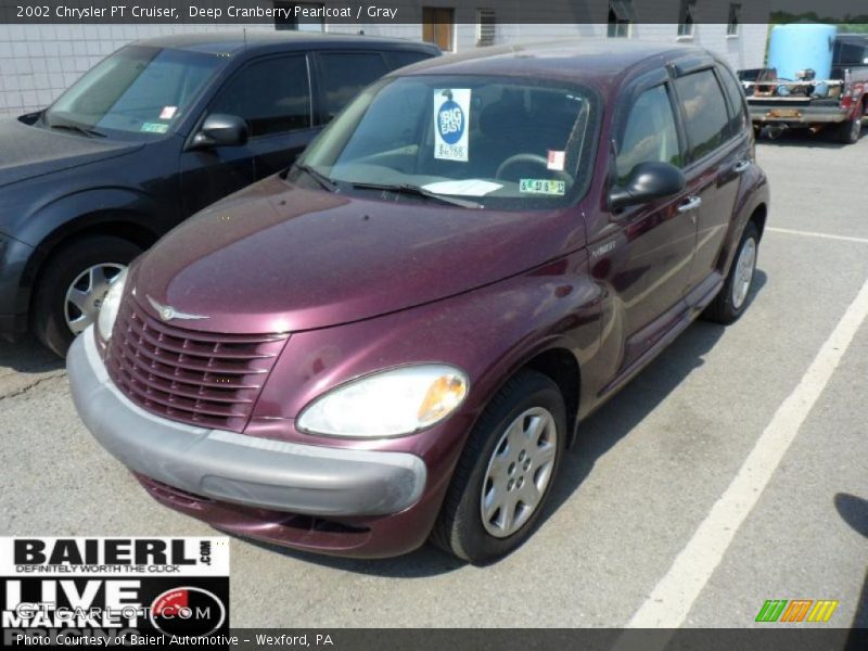 Deep Cranberry Pearlcoat / Gray 2002 Chrysler PT Cruiser