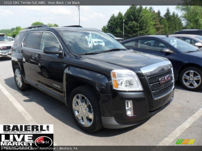 Onyx Black / Jet Black 2010 GMC Terrain SLE AWD