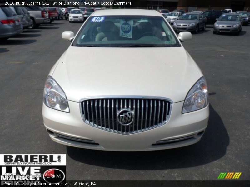 White Diamond Tri-Coat / Cocoa/Cashmere 2010 Buick Lucerne CXL