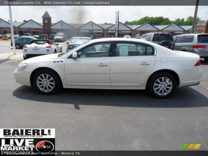 White Diamond Tri-Coat / Cocoa/Cashmere 2010 Buick Lucerne CXL