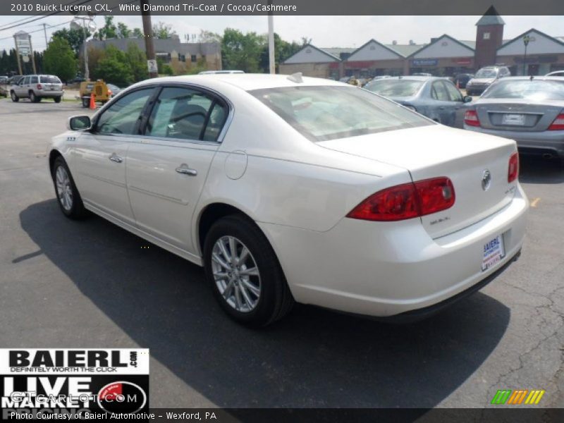 White Diamond Tri-Coat / Cocoa/Cashmere 2010 Buick Lucerne CXL