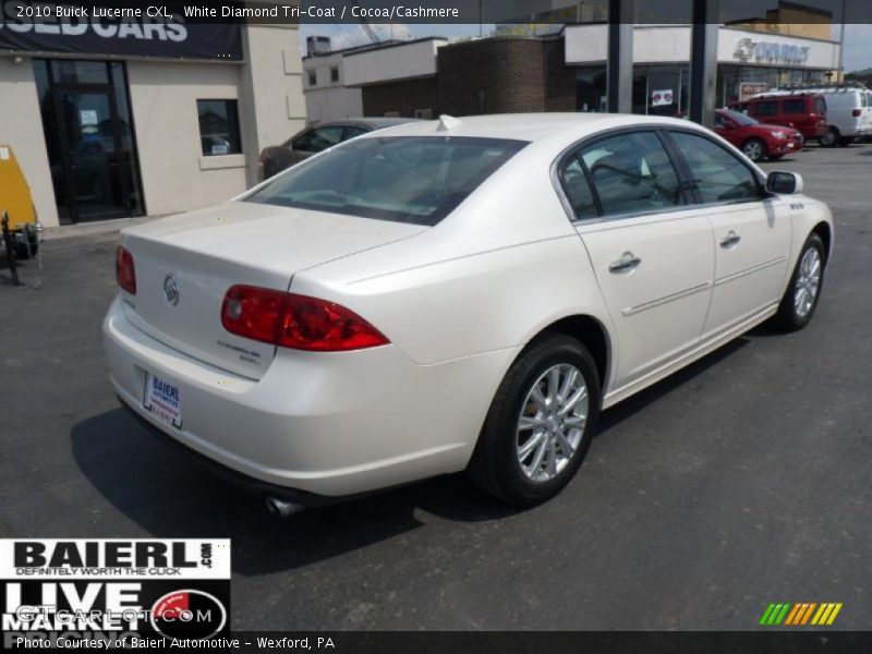 White Diamond Tri-Coat / Cocoa/Cashmere 2010 Buick Lucerne CXL