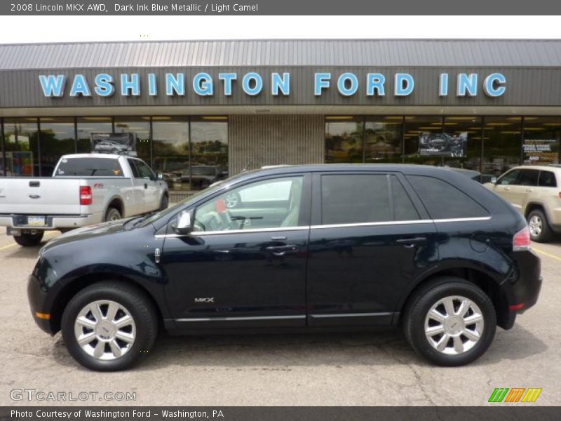 Dark Ink Blue Metallic / Light Camel 2008 Lincoln MKX AWD