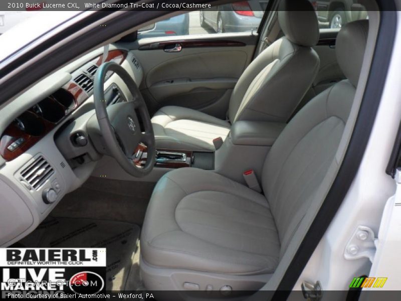 White Diamond Tri-Coat / Cocoa/Cashmere 2010 Buick Lucerne CXL