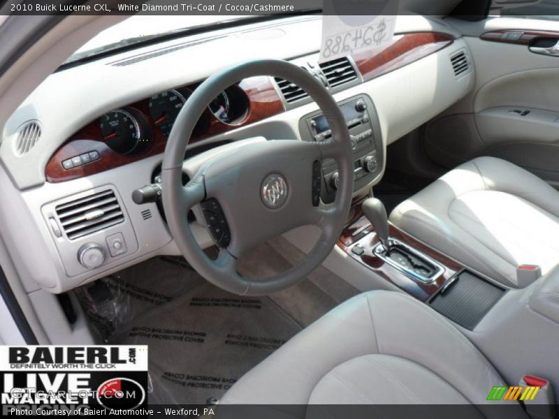 White Diamond Tri-Coat / Cocoa/Cashmere 2010 Buick Lucerne CXL