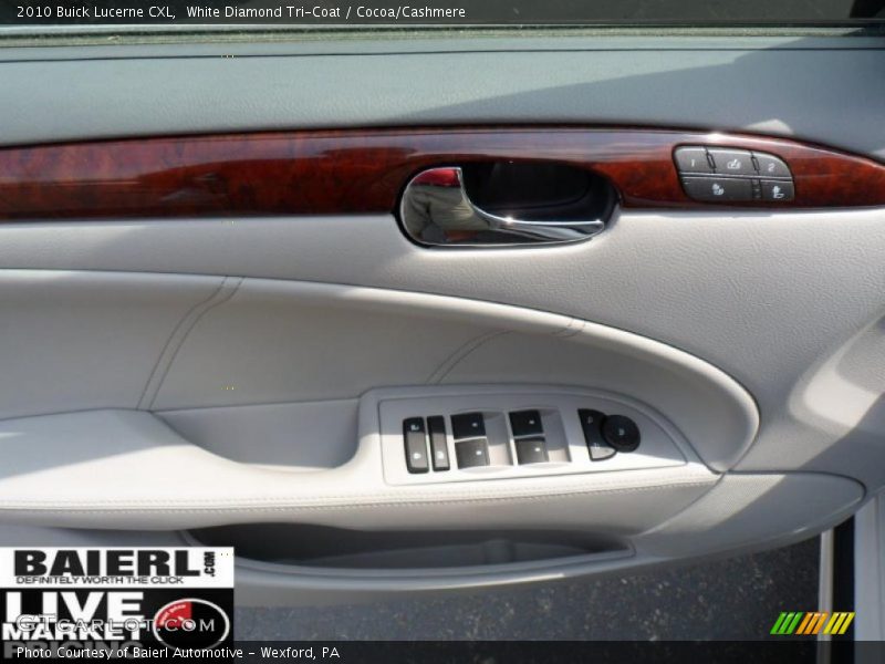 White Diamond Tri-Coat / Cocoa/Cashmere 2010 Buick Lucerne CXL