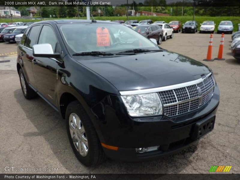 Dark Ink Blue Metallic / Light Camel 2008 Lincoln MKX AWD