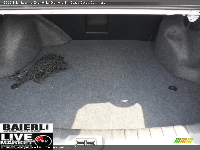 White Diamond Tri-Coat / Cocoa/Cashmere 2010 Buick Lucerne CXL