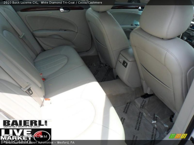White Diamond Tri-Coat / Cocoa/Cashmere 2010 Buick Lucerne CXL