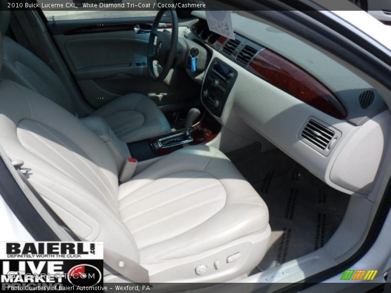 White Diamond Tri-Coat / Cocoa/Cashmere 2010 Buick Lucerne CXL