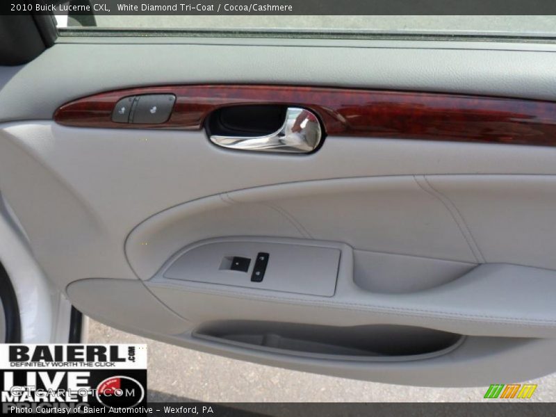 White Diamond Tri-Coat / Cocoa/Cashmere 2010 Buick Lucerne CXL