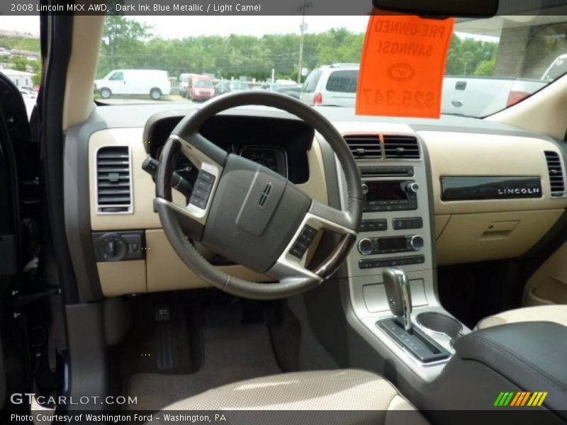 Dark Ink Blue Metallic / Light Camel 2008 Lincoln MKX AWD