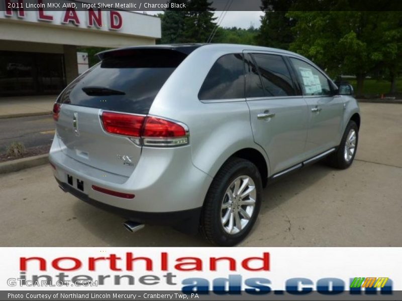 Ingot Silver Metallic / Charcoal Black 2011 Lincoln MKX AWD