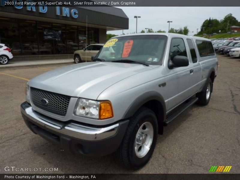 Silver Frost Metallic / Dark Graphite 2003 Ford Ranger XLT SuperCab 4x4