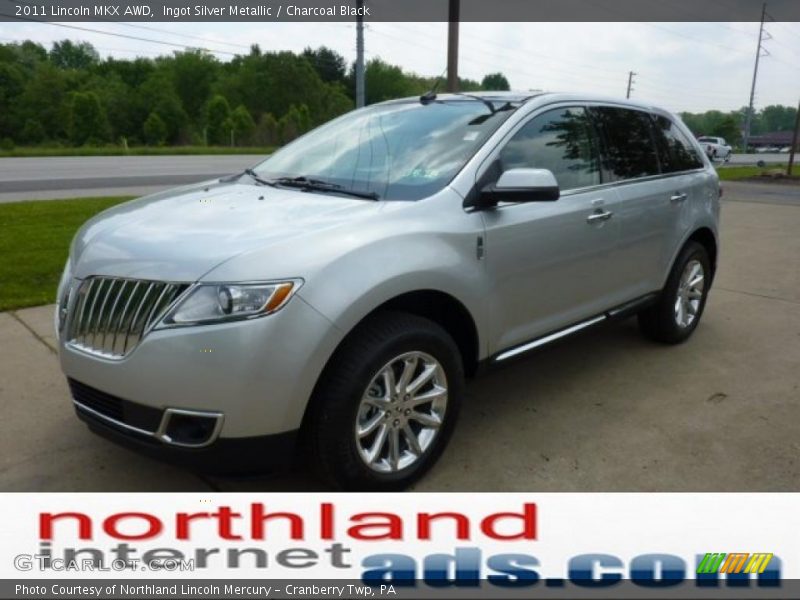 Ingot Silver Metallic / Charcoal Black 2011 Lincoln MKX AWD