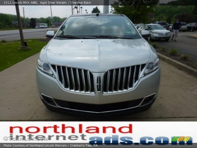 Ingot Silver Metallic / Charcoal Black 2011 Lincoln MKX AWD