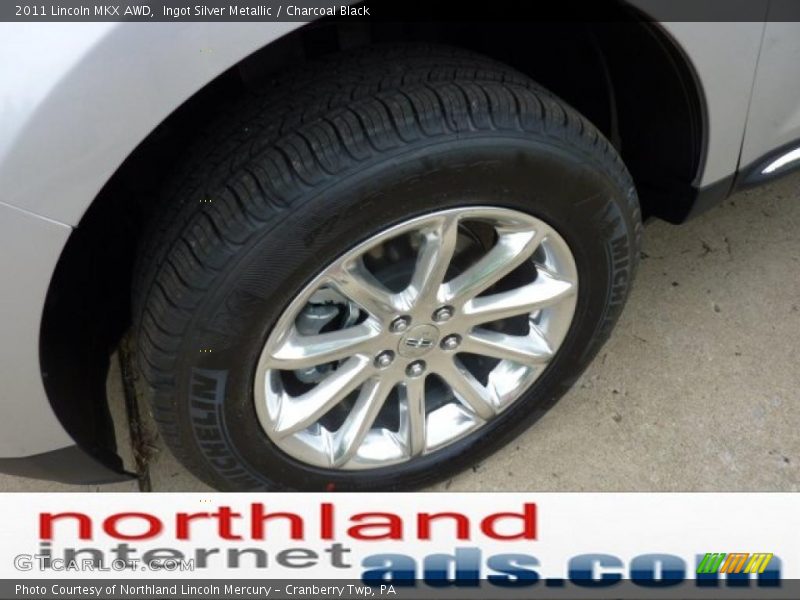 Ingot Silver Metallic / Charcoal Black 2011 Lincoln MKX AWD