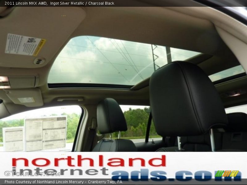Ingot Silver Metallic / Charcoal Black 2011 Lincoln MKX AWD