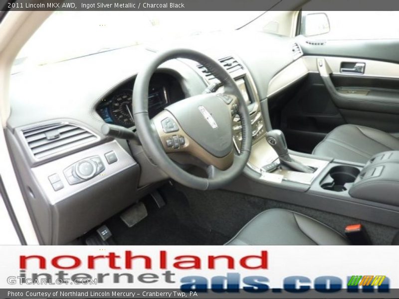 Ingot Silver Metallic / Charcoal Black 2011 Lincoln MKX AWD