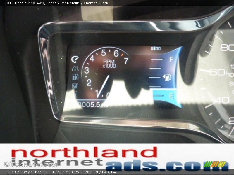Ingot Silver Metallic / Charcoal Black 2011 Lincoln MKX AWD