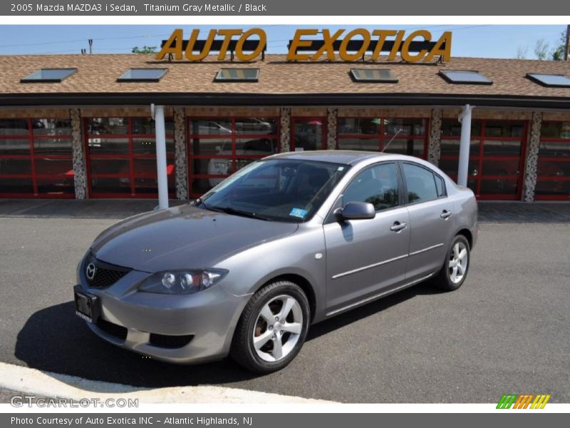 Titanium Gray Metallic / Black 2005 Mazda MAZDA3 i Sedan
