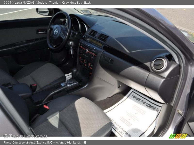 Titanium Gray Metallic / Black 2005 Mazda MAZDA3 i Sedan