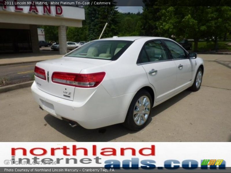 White Platinum Tri-Coat / Cashmere 2011 Lincoln MKZ Hybrid
