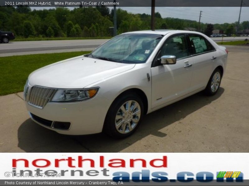 White Platinum Tri-Coat / Cashmere 2011 Lincoln MKZ Hybrid