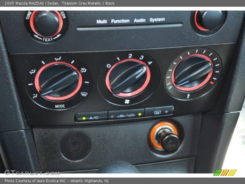 Controls of 2005 MAZDA3 i Sedan